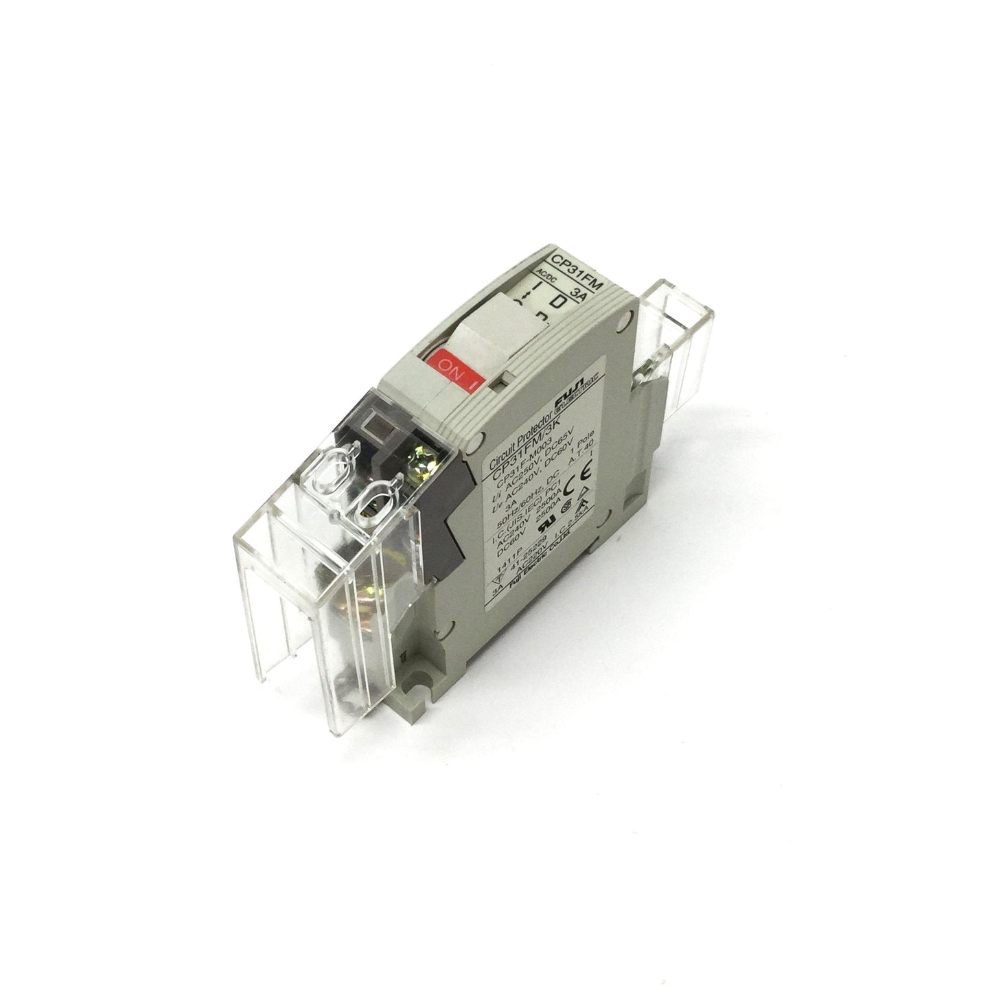 Used Fuji CP31FM/3K Circuit Breaker 1-Pole, Medium Delay Trip, 3A, 240VAC/60VDC