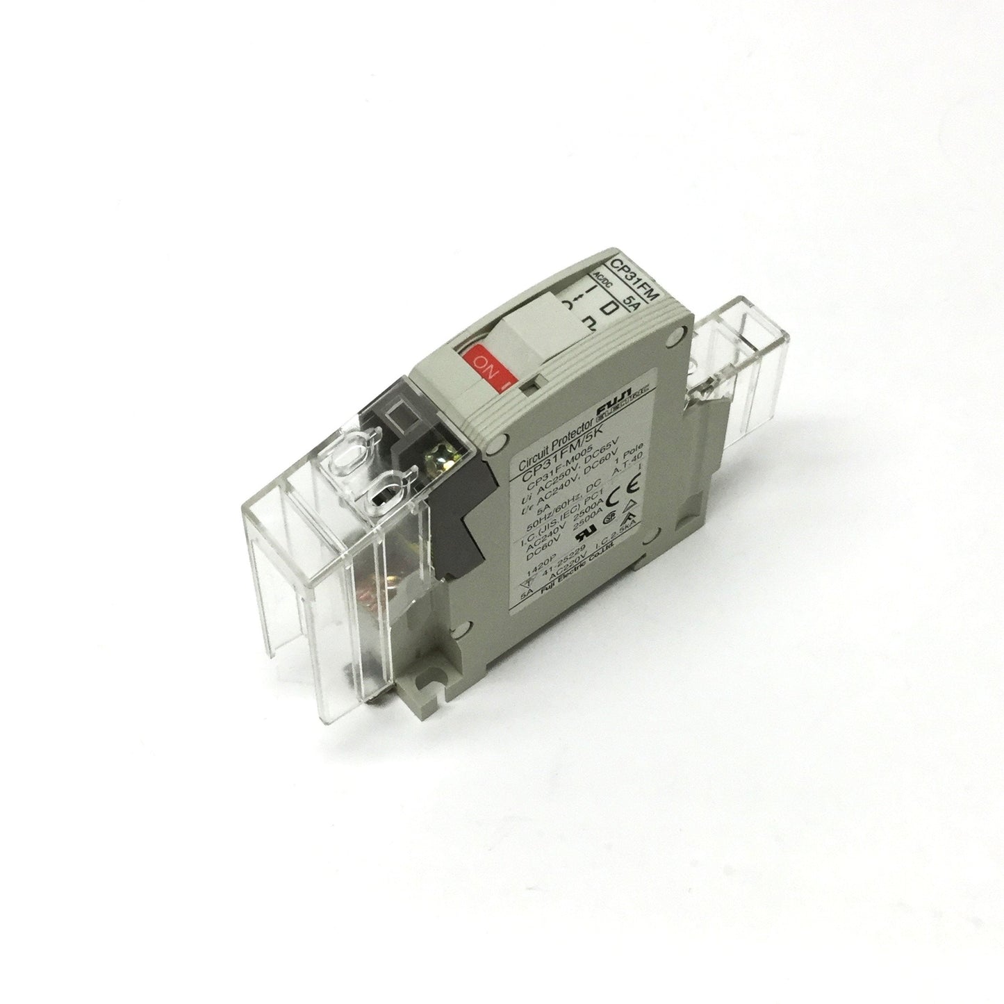 Used Fuji CP31FM/5K Circuit Breaker 1-Pole, Medium Delay Trip, 5A, 240VAC/60VDC