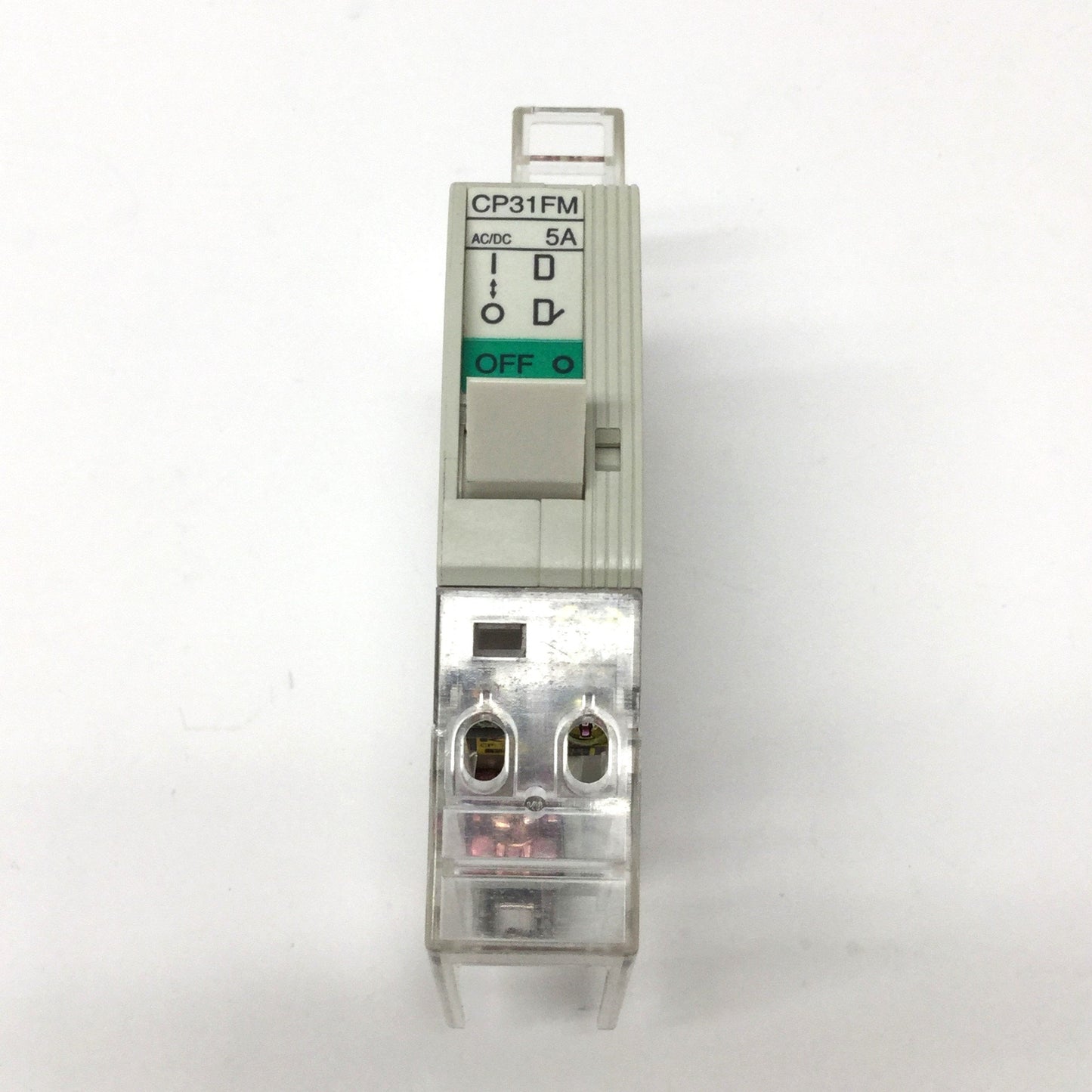 Used Fuji CP31FM/5K Circuit Breaker 1-Pole, Medium Delay Trip, 5A, 240VAC/60VDC