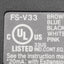 Used Keyence FS-V33 Fiber Optic Amplifier, 2 NPN, 12-24VDC In, 24V 100mA Out, Red LED