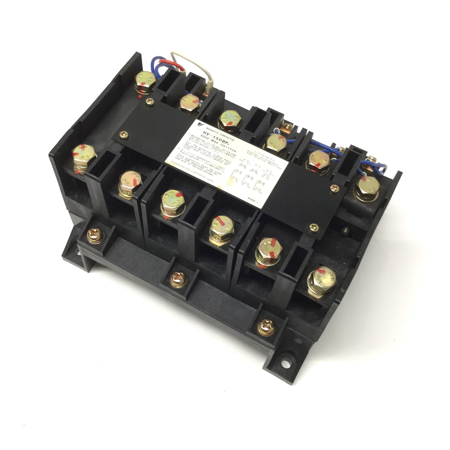 Used Yaskawa HV-150BP4 Magnetic Contactor for IPM Motor Inverter 150A 600VAC, 3NO-3NC