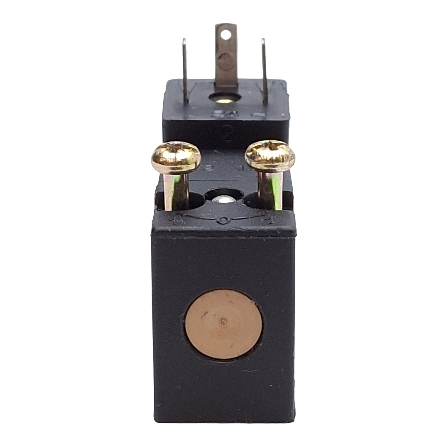 Used Parker PS1-E24 Solenoid Valve Coil, 24VDC 1.2W, Straight Blade, DIN 43650 Form C