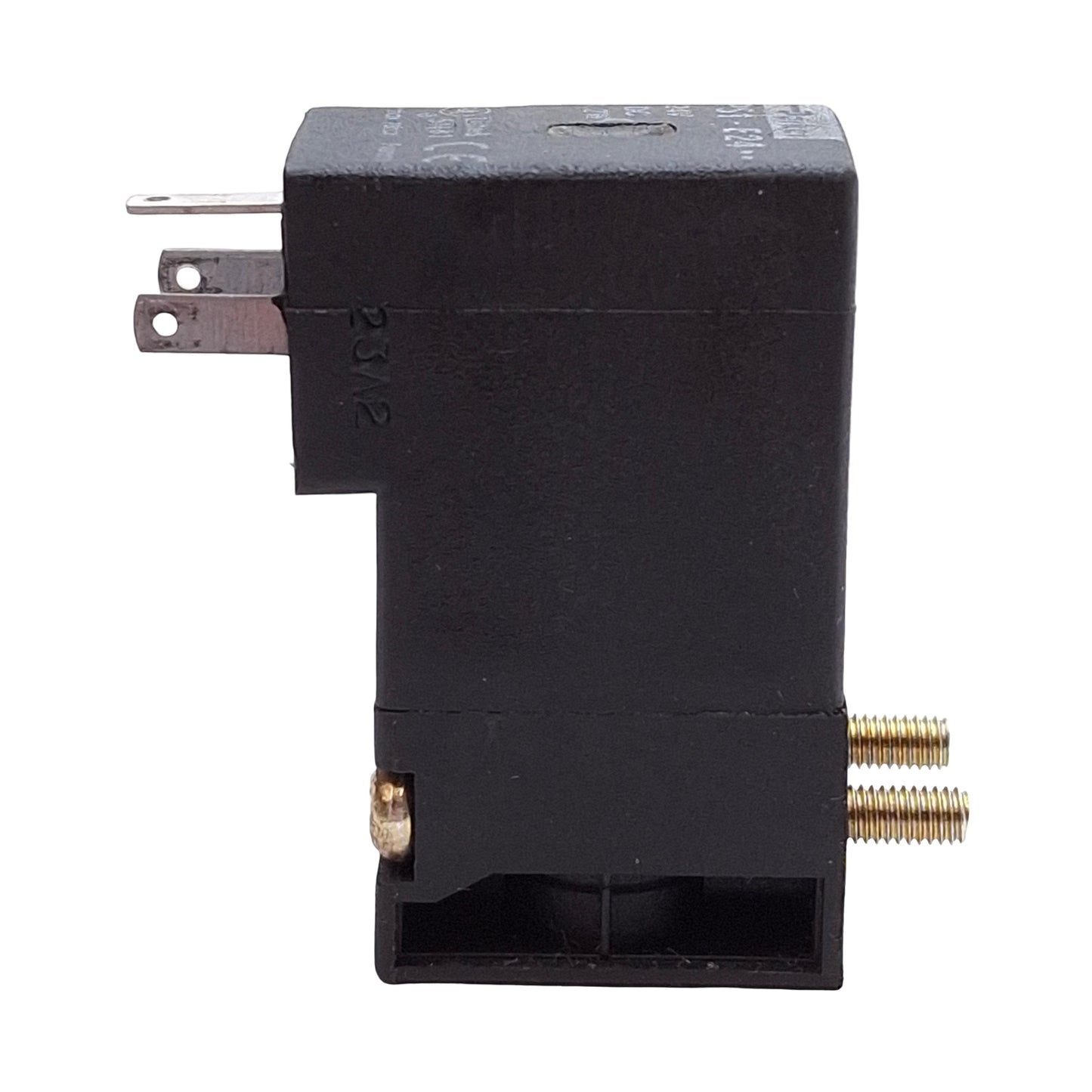 Used Parker PS1-E24 Solenoid Valve Coil, 24VDC 1.2W, Straight Blade, DIN 43650 Form C