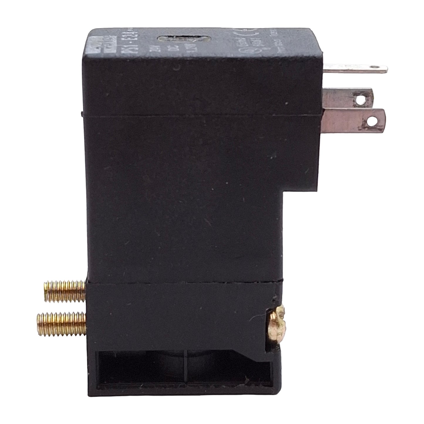 Used Parker PS1-E24 Solenoid Valve Coil, 24VDC 1.2W, Straight Blade, DIN 43650 Form C