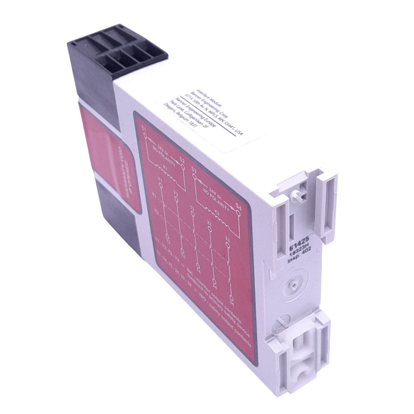 Used Banner IM-T-9A Safety Relay Module for Light Curtain, 24VDC In, 3NO 6A Out