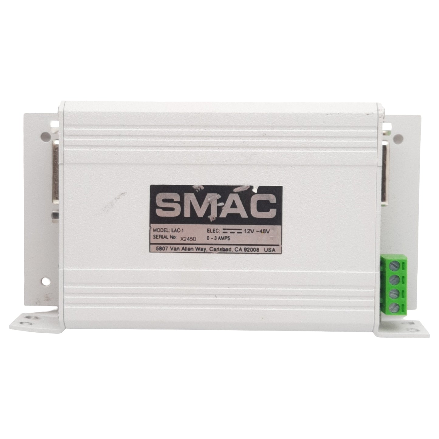 Used SMAC LAC-1 Single-Axis Servo Motor Actuator Controller, 0-3A 12-48VDC, RS-232