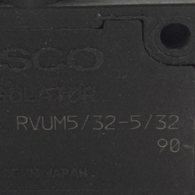 Used Pisco RVUM5/32-5/32 Pressure Control Valve Gauge Union, 0-130psi, ø5/32 Tube, M5
