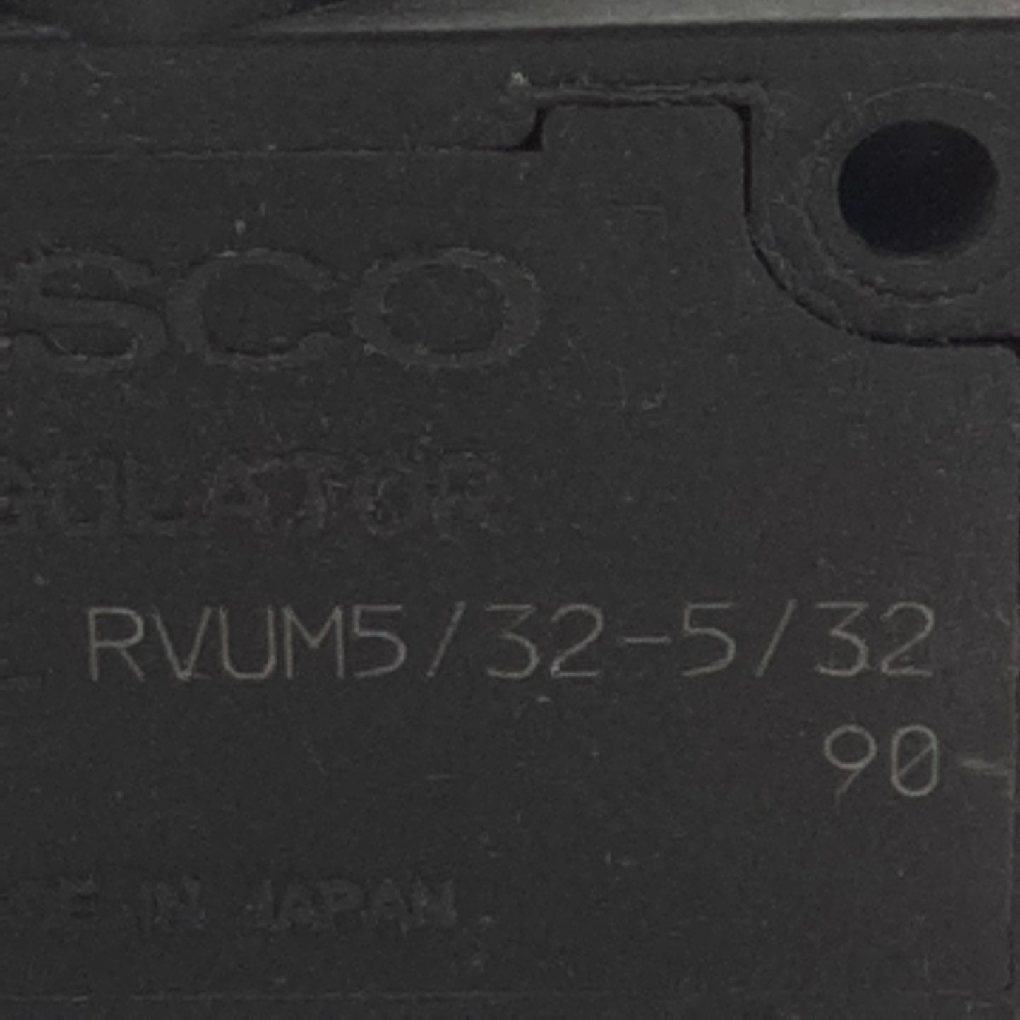 Used Pisco RVUM5/32-5/32 Pressure Control Valve Gauge Union, 0-130psi, ø5/32 Tube, M5