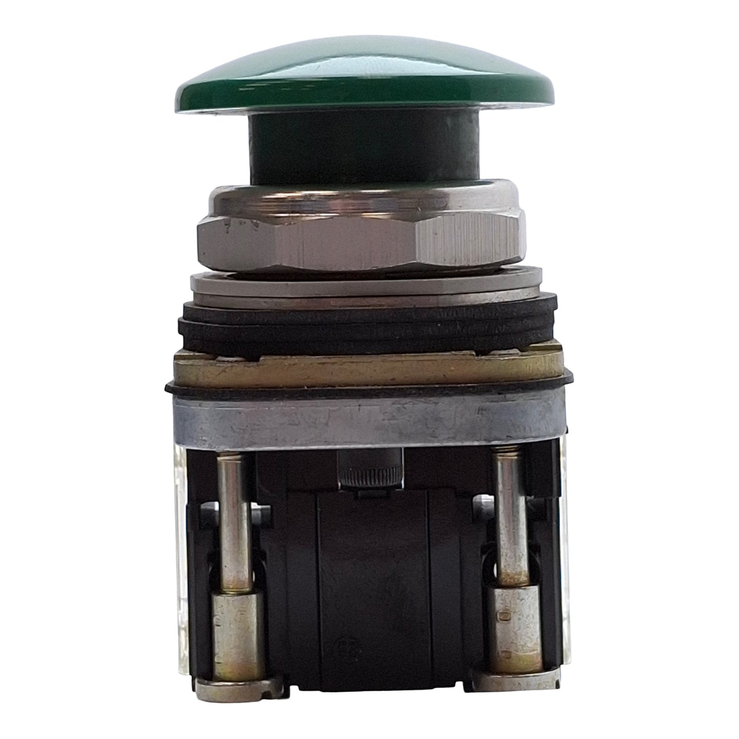 Used Allen Bradley 800T-D1A Green Momentary Mushroom Head Pushbutton 1NC+1NO 600VAC