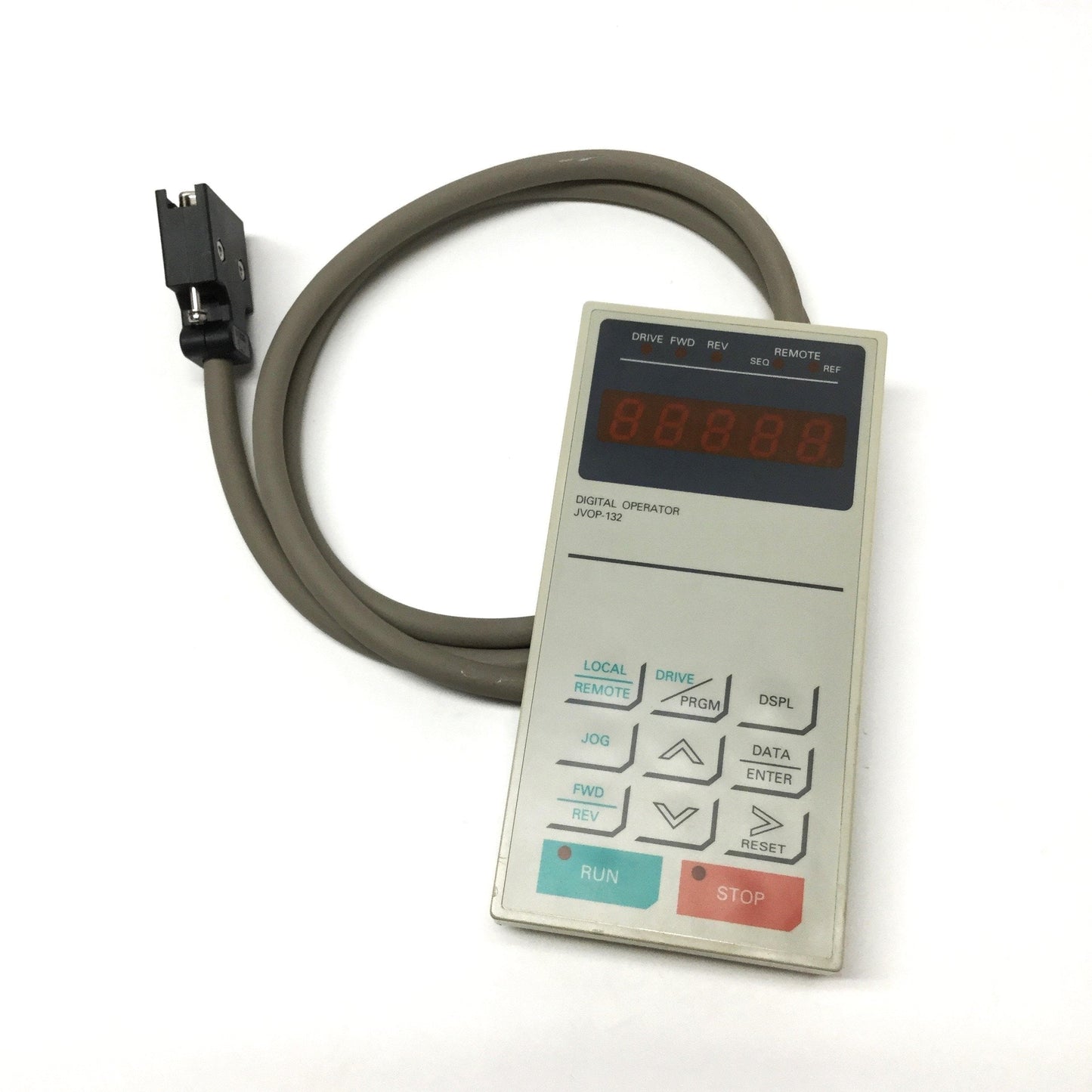 Used Yaskawa JVOP-132 Digital Operator Panel for Varispeed Inverter Drive w/1m Cable