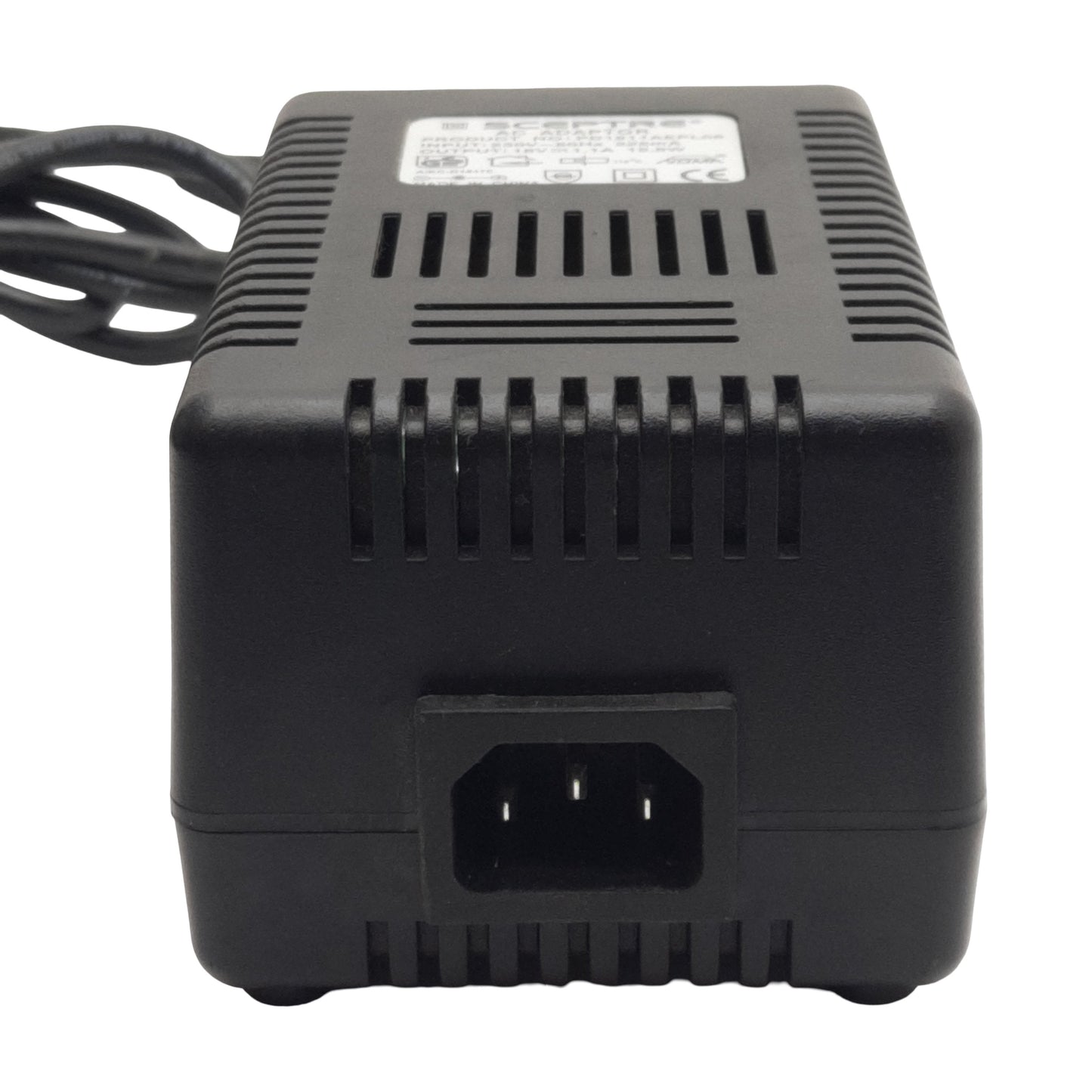 Used Sceptre PD1811AEPL06 AC Adaptor, 230VAC In, 18VDC 1.1A 19.8W Out, 5-Pin DIN