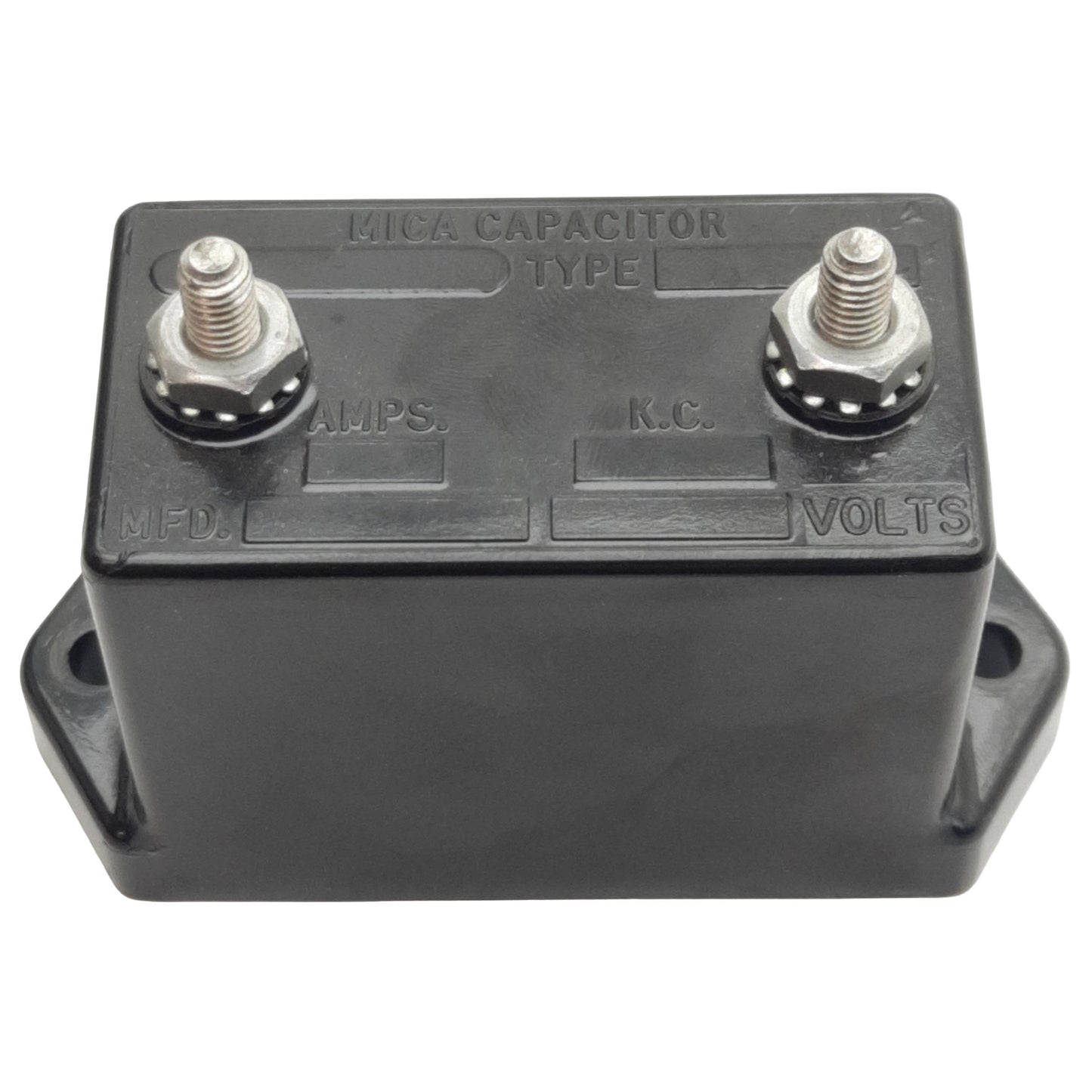 Used CDM F250B202JM High-Voltage Mica Capacitor, 5000V Max, 6.2A at 1MHz, 0.002µF