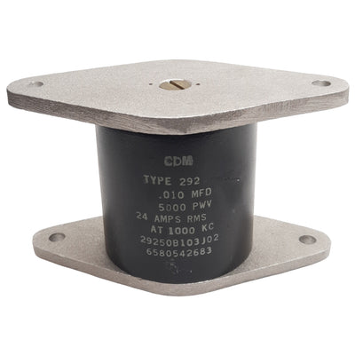 Used CDM 29250B103J02 High-Voltage Mica Capacitor, 0.010µF, 5000V Max, 24A at 1000kHz