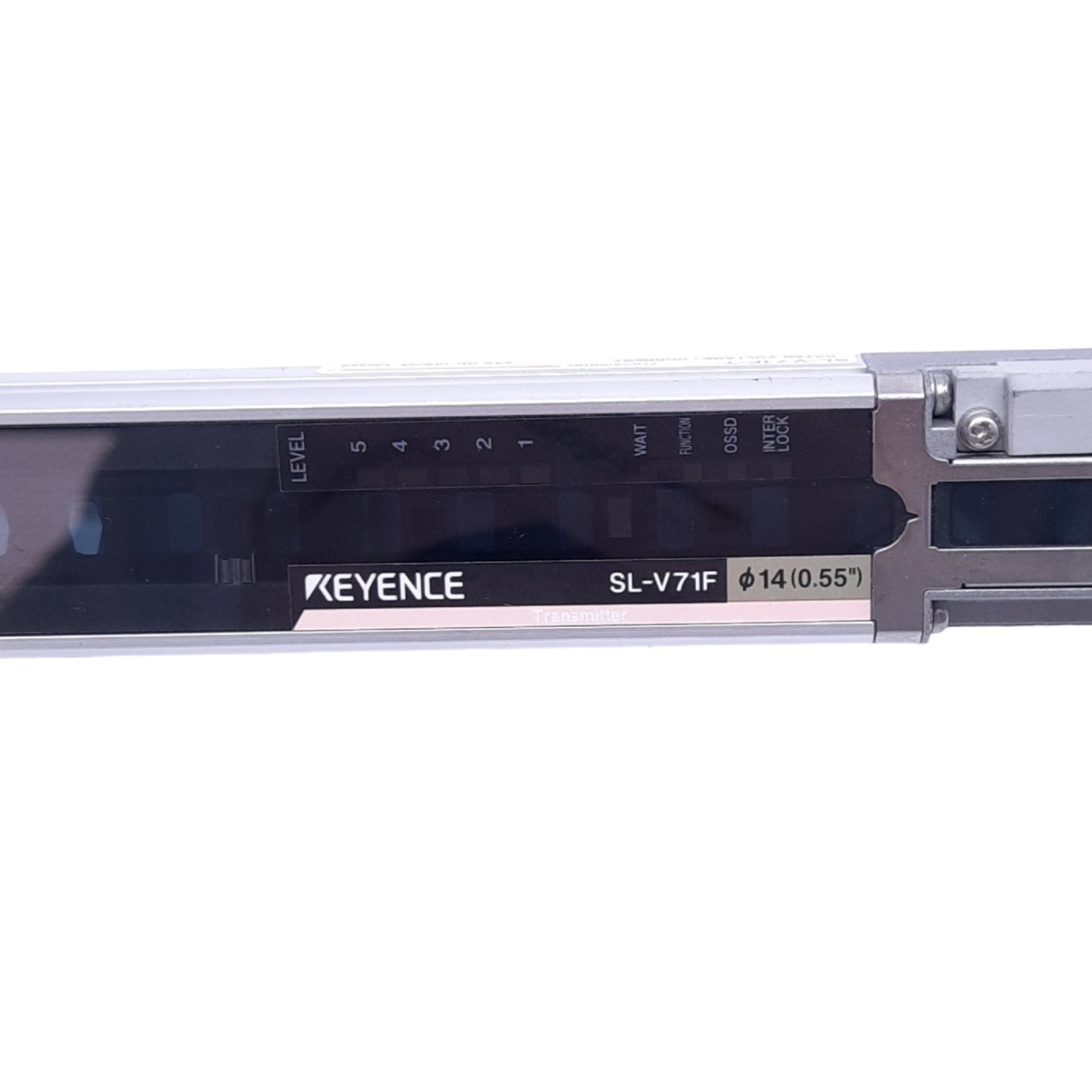 Used Keyence SL-V71F-T Safety Light Curtain Transmitter, 71-Axis 710mm Length, 7m Max