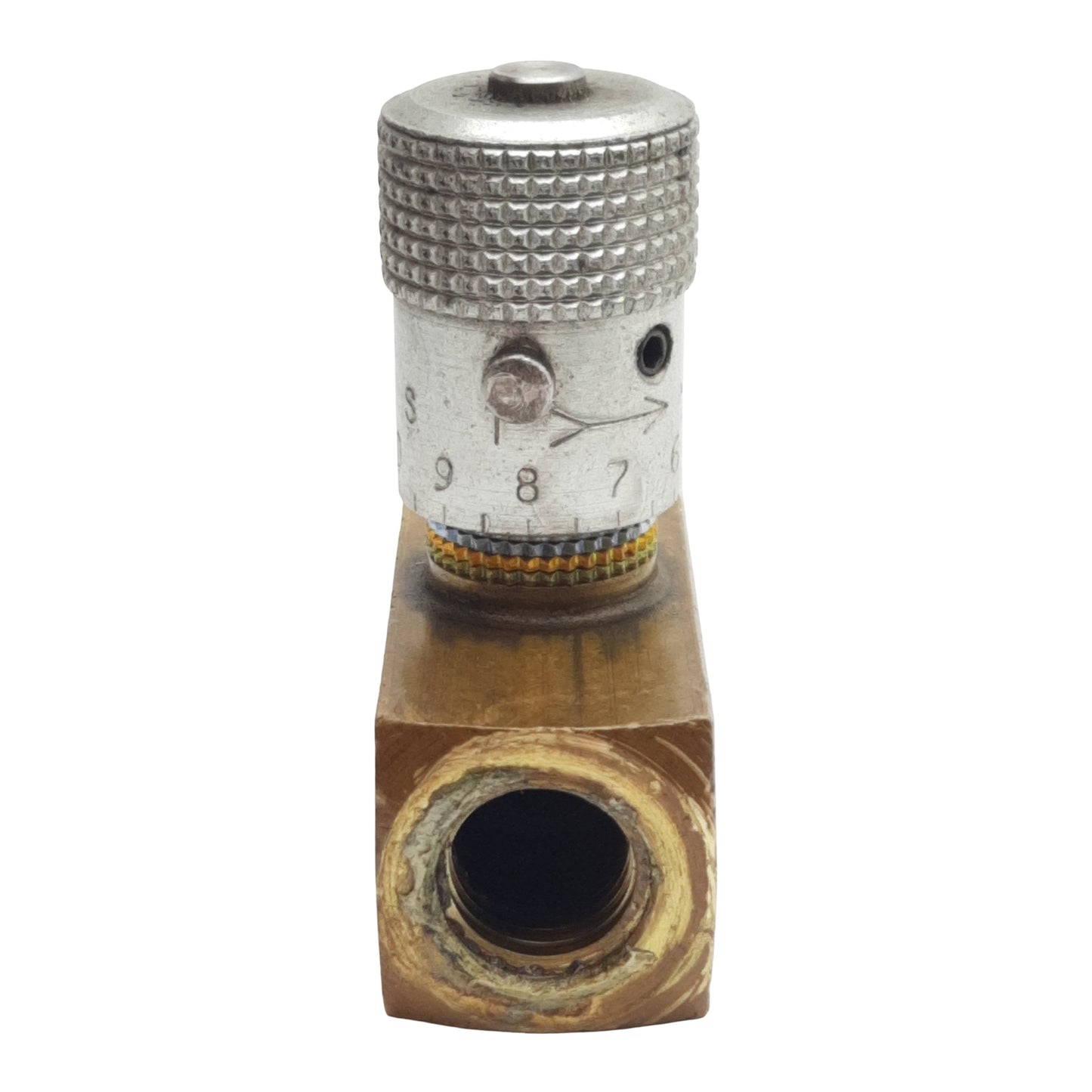 Used Parker F400B In-Line Flow Control Valve, 2000psi, 1/4in x 1/4in Female NPT, 5gpm