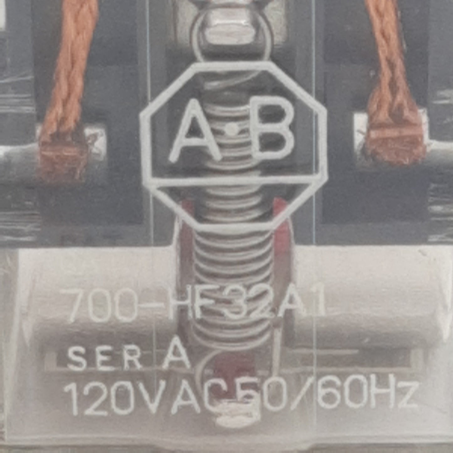 Used Allen Bradley 700-HF32A1 Ice Cube Relay, DPDT, 10A 120VAC/240VAC, 120VAC Coil