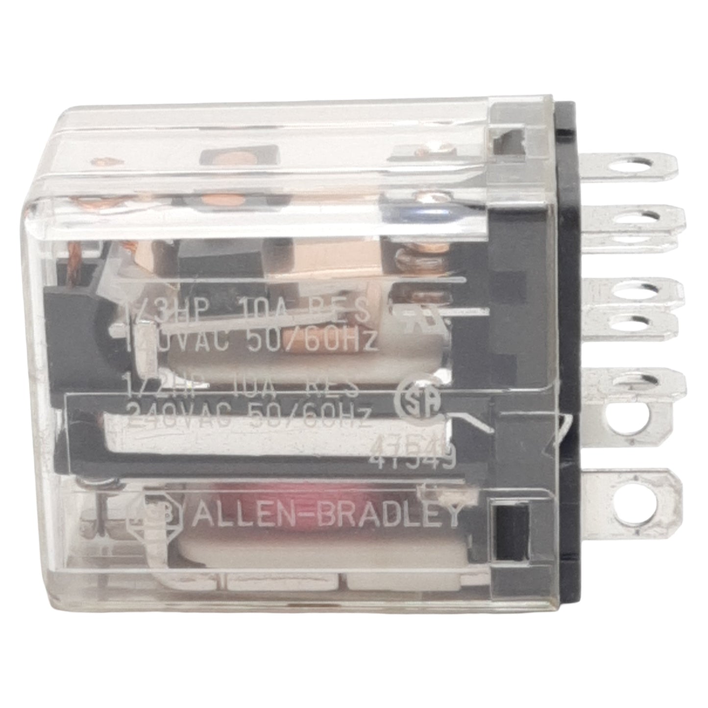 Used Allen Bradley 700-HF32A1 Ice Cube Relay, DPDT, 10A 120VAC/240VAC, 120VAC Coil