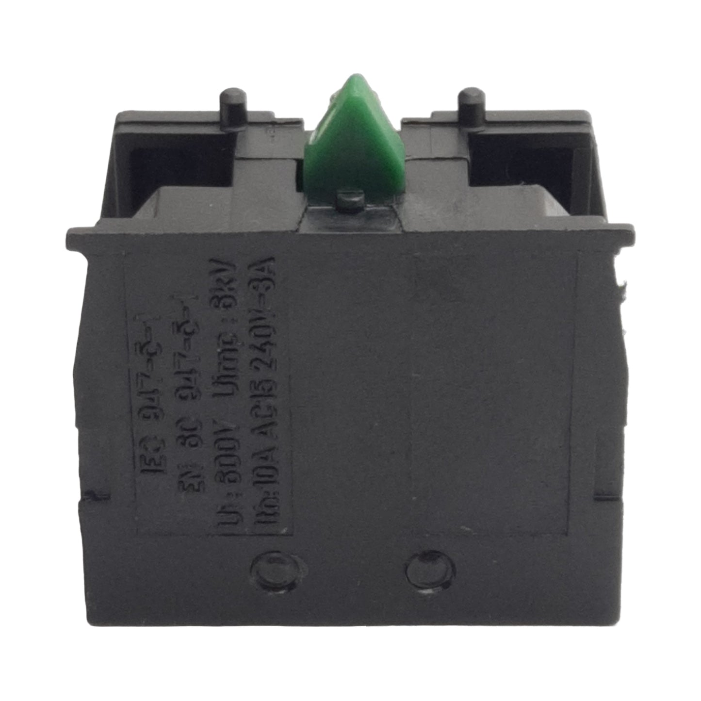 Used Lot of 2 Telemecanique ZB2-BE101 Contact Block, 1N.O., 10A 600VAC, 22mm