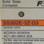 Used Fuji Electric SS302E-3Z-D3\F Solid-State Contactor, 240VAC 30A, 5-24VDC Control