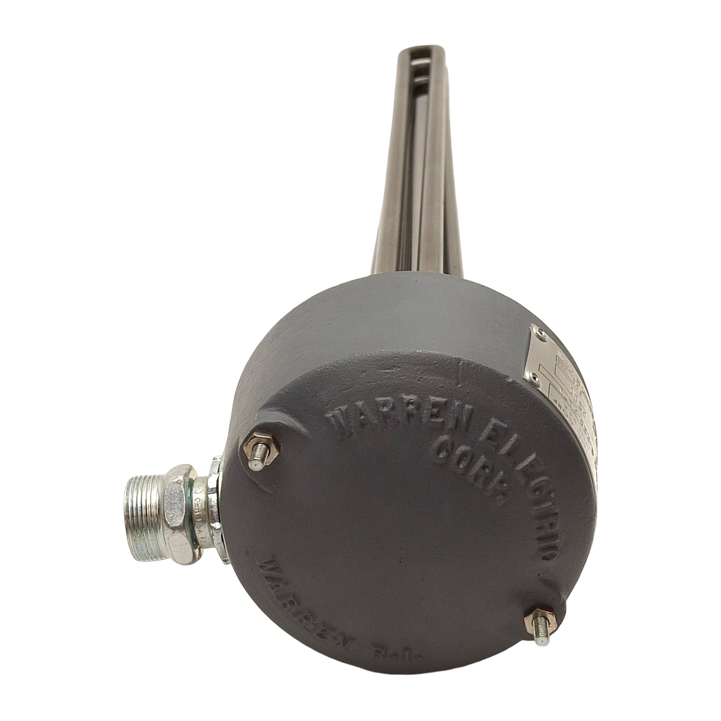 Used Warren Electric XPS-2.5-230-23*3 Screw Plug Immersion Heater, 2.5kW, 3Ø 230VAC