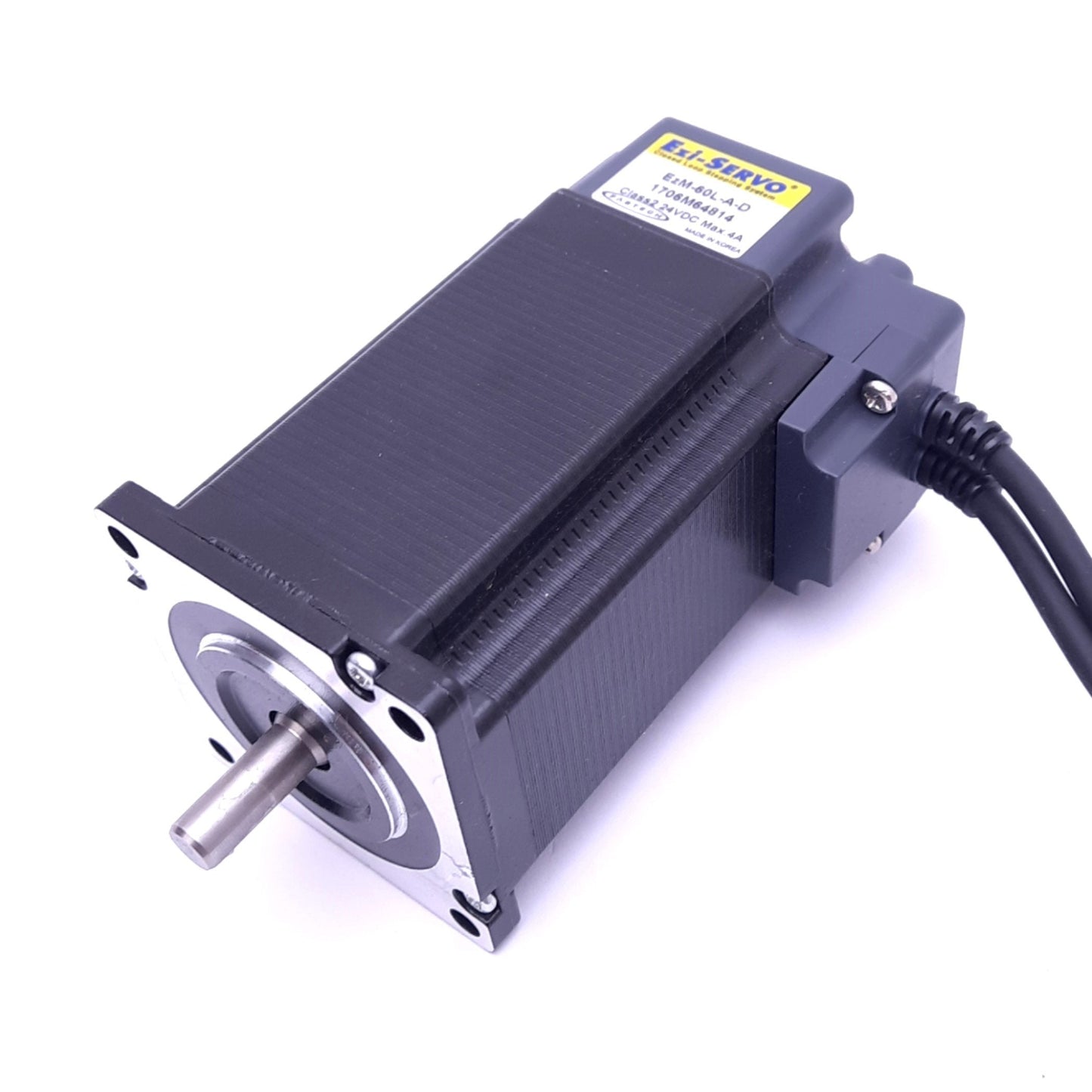Used Fastech EzM-60L-A-D Ezi-Servo Stepping Motor, ø8mm Shaft, 60mm Flange, 24VDC 4A