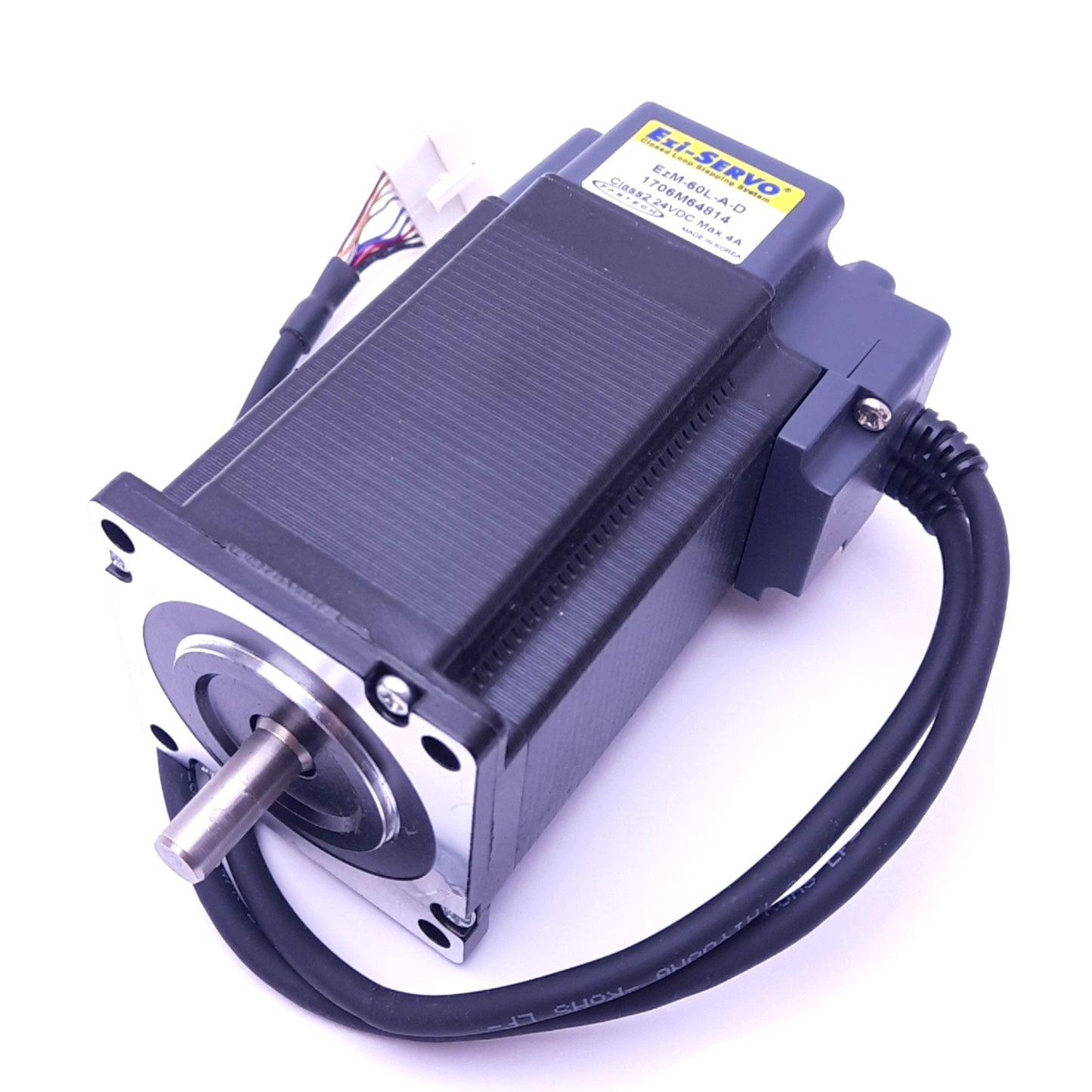 Used Fastech EzM-60L-A-D Ezi-Servo Stepping Motor, ø8mm Shaft, 60mm Flange, 24VDC 4A