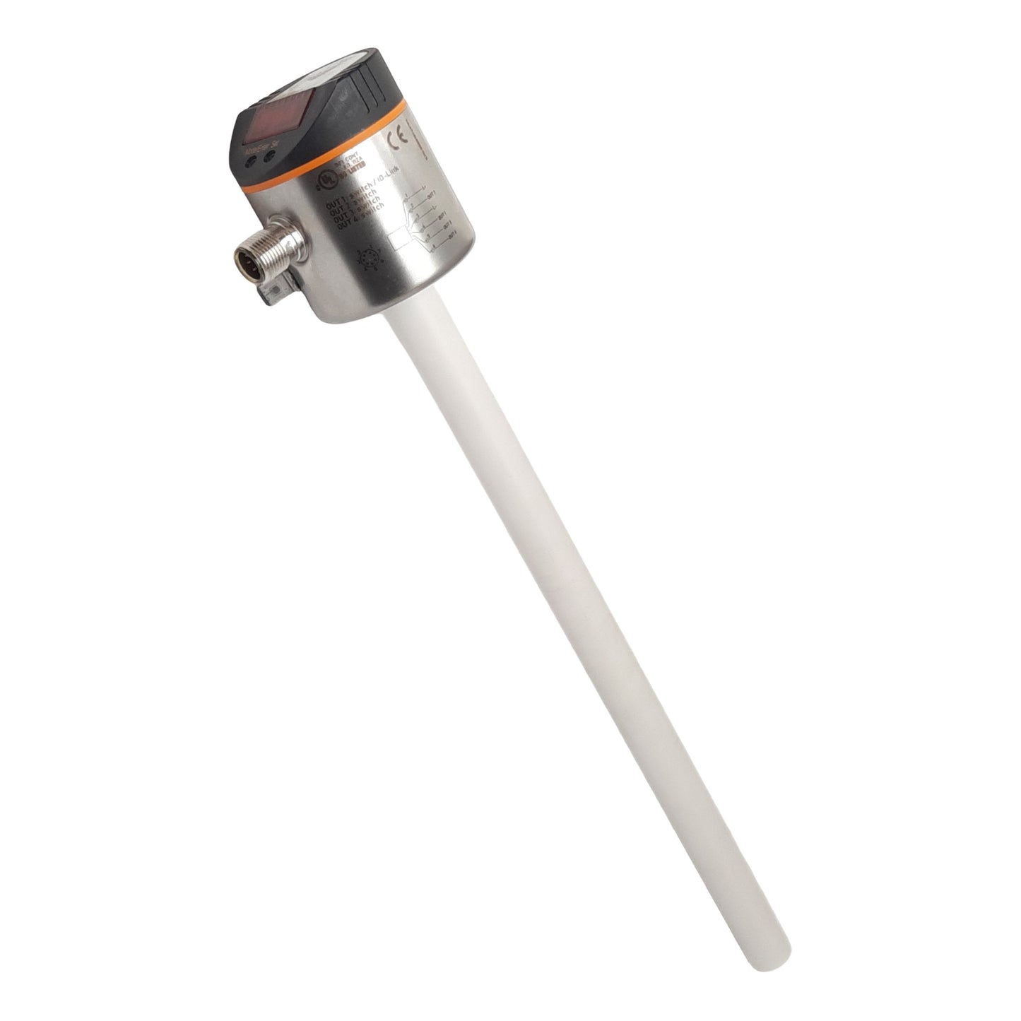 Used IFM LT8022 Electronic Level & Temperature Sensor, 18-30VDC, 200mA Out, -20-90°C