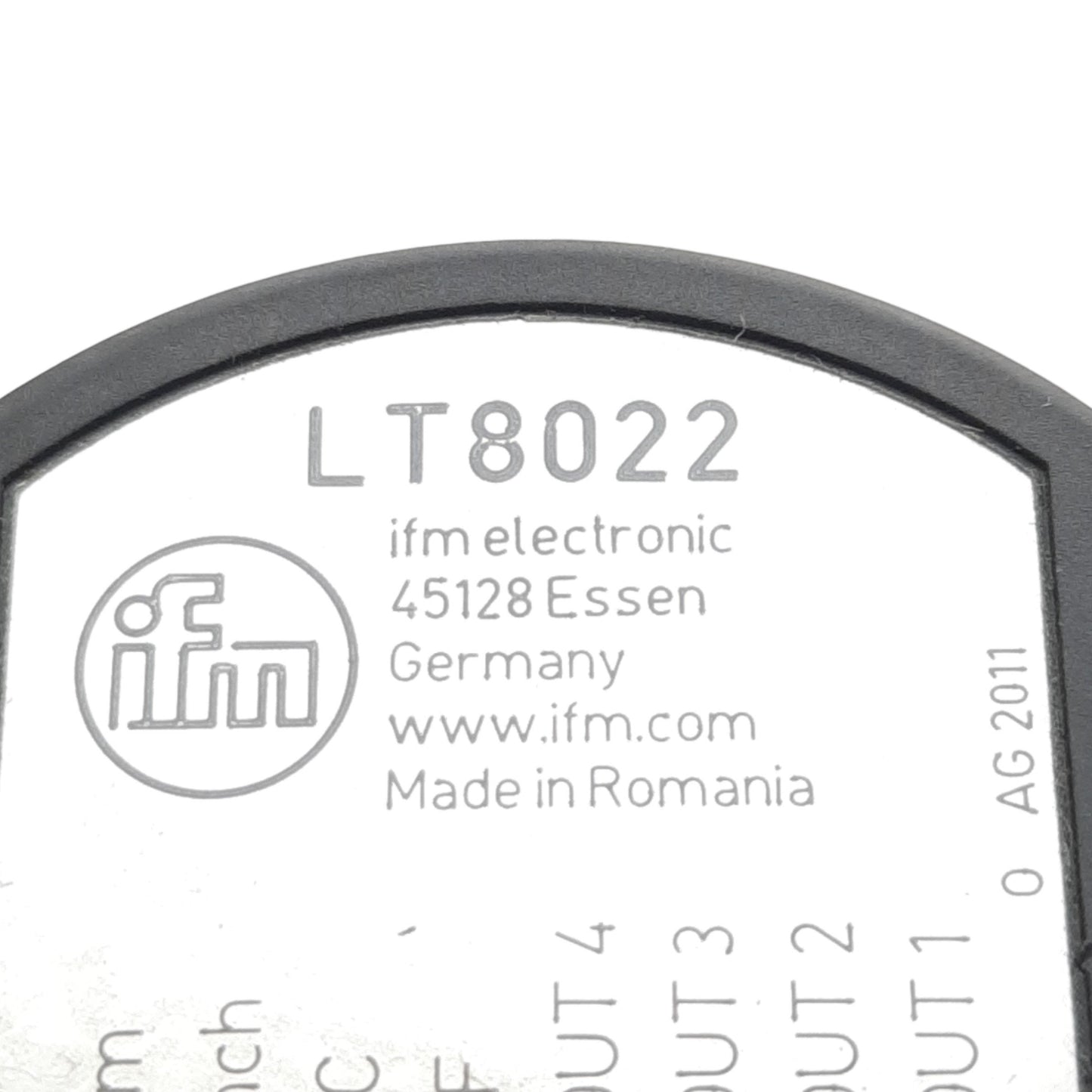 Used IFM LT8022 Electronic Level & Temperature Sensor, 18-30VDC, 200mA Out, -20-90°C