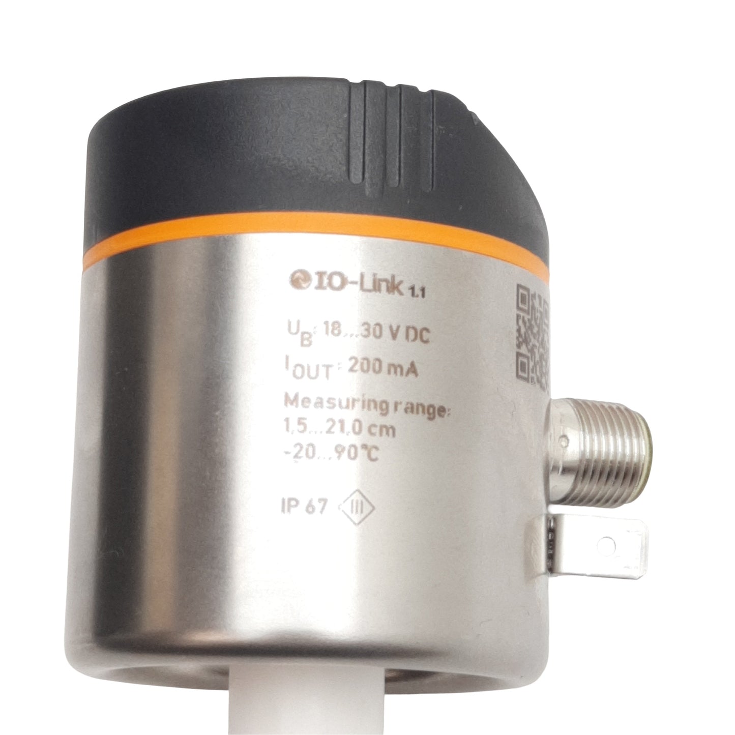 Used IFM LT8022 Electronic Level & Temperature Sensor, 18-30VDC, 200mA Out, -20-90°C