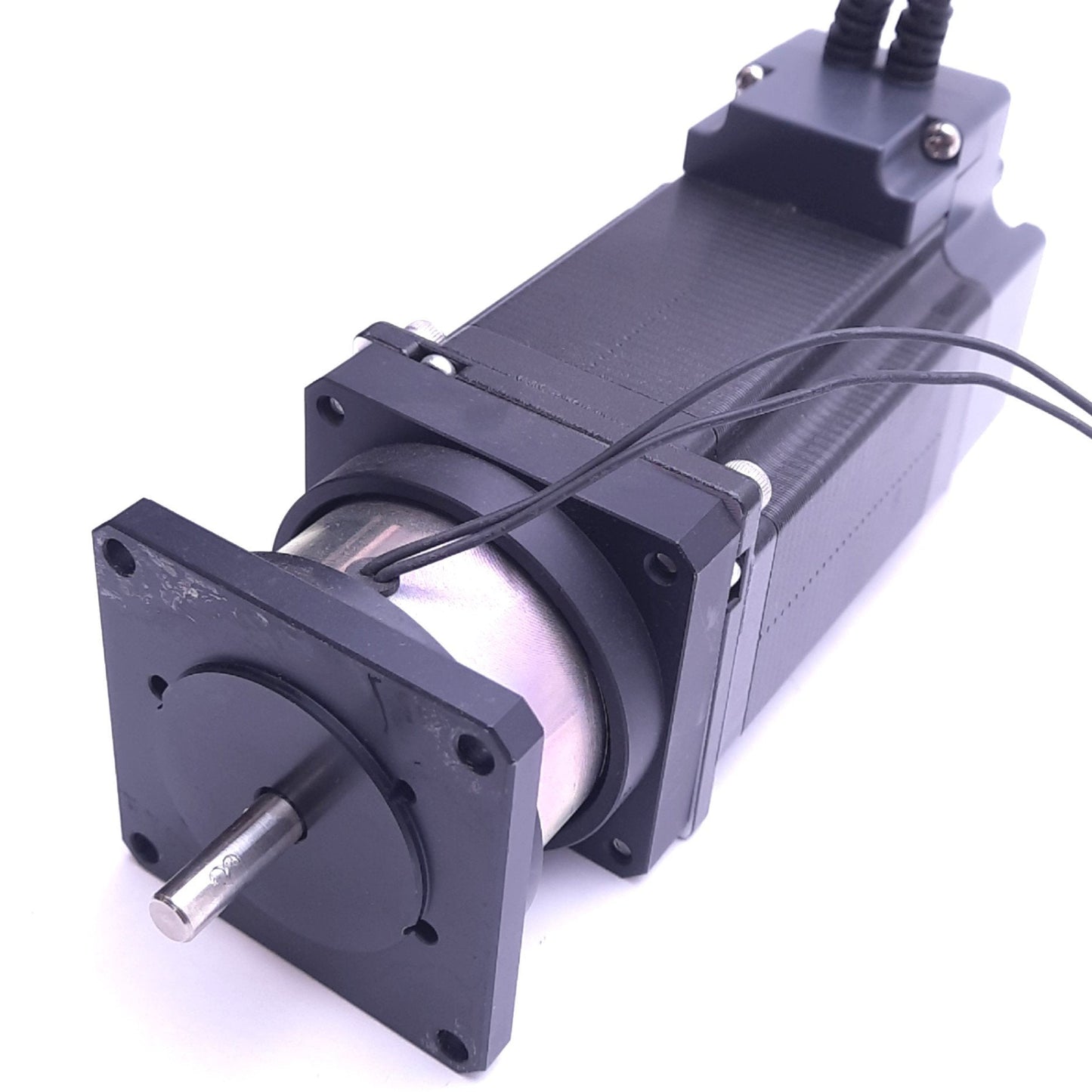 Used Fastech EzM-56L-A-D-BK Stepping Motor w/ Brake, ø6.35mm Shaft, 24VDC, 4A Max