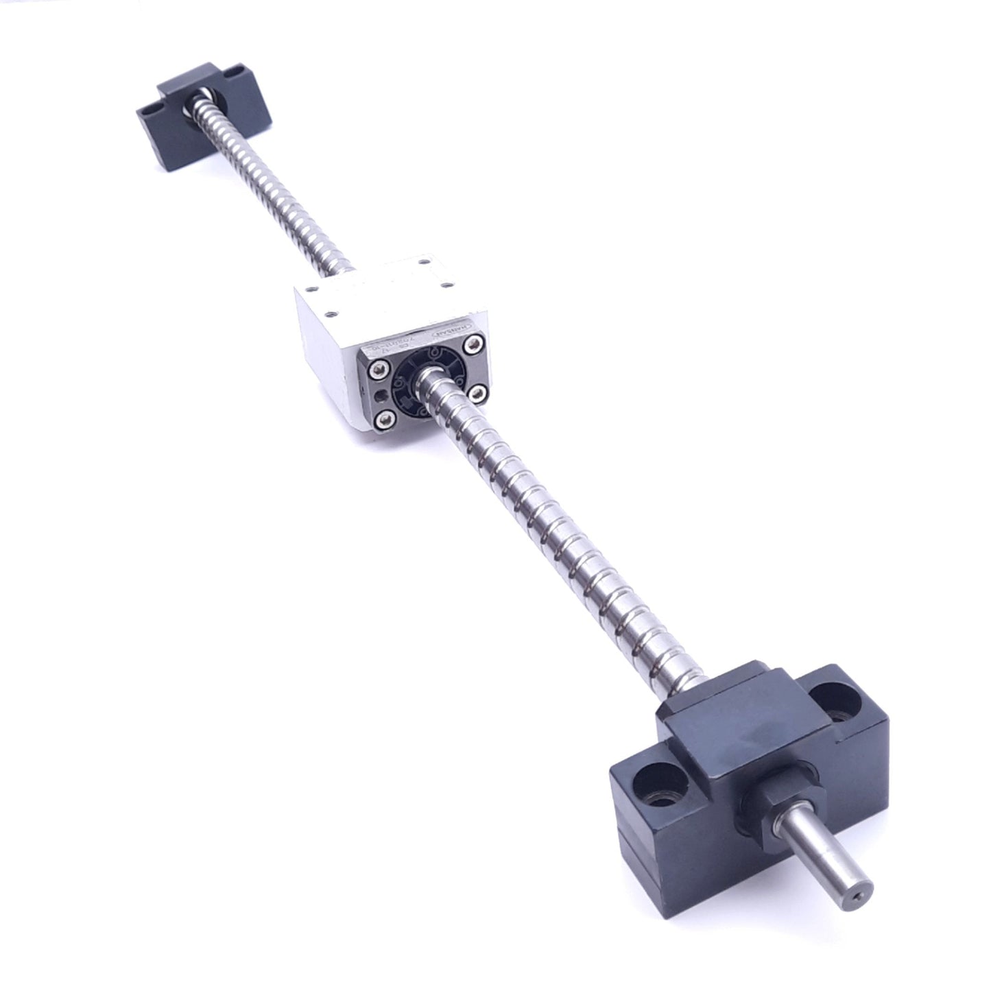 Used Hansan C5 17 702811 Linear Ball Screw Assembly, ø15mm, 10mm Lead, 575mm Stroke