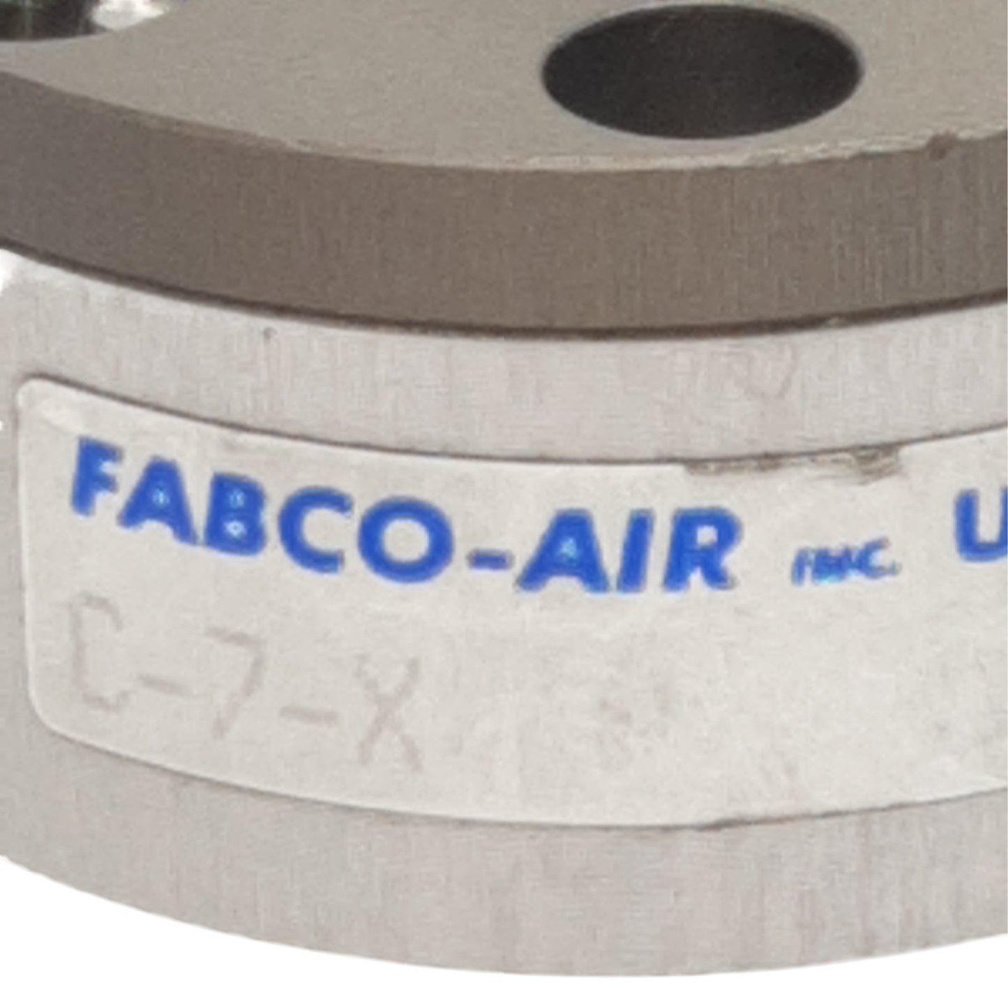 Used Fabco-Air C-7-X Compact Pneumatic Cylinder, ø19.1mm Bore, 6.35mm Stroke, 250psi