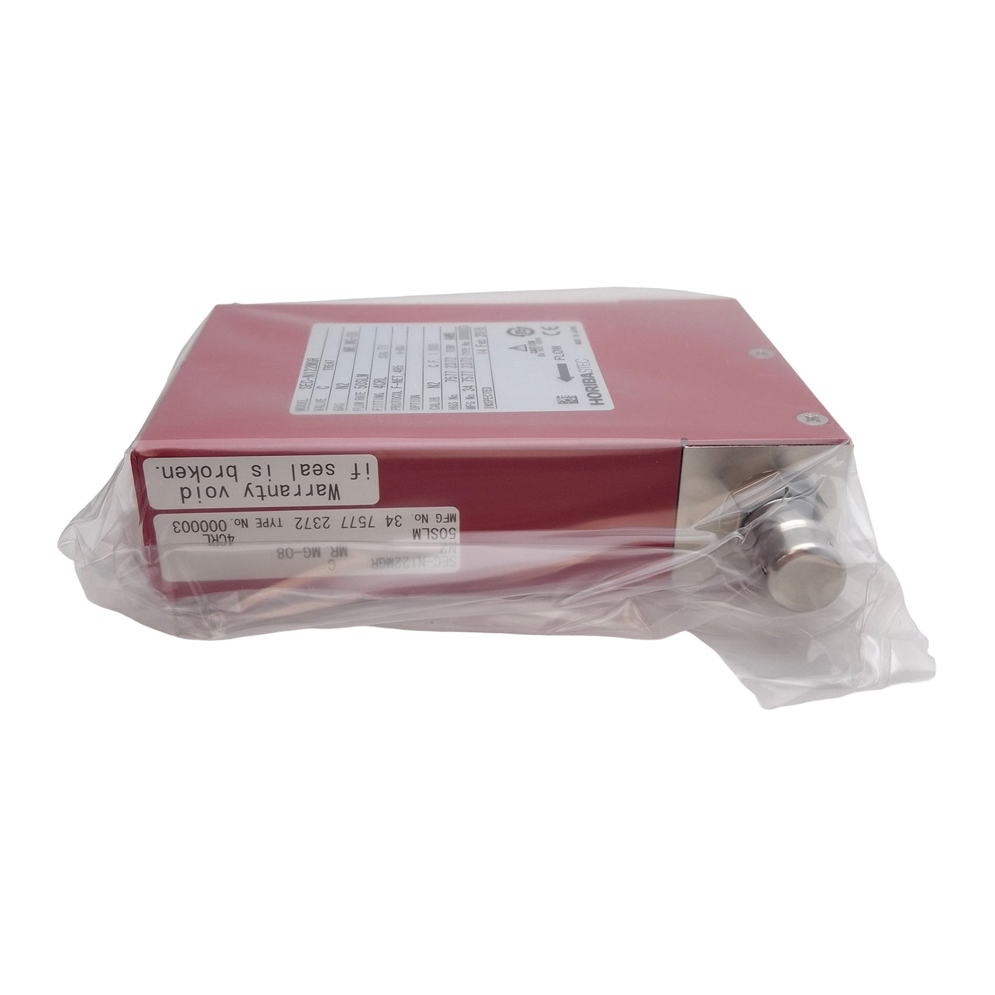 New Horiba Stec SEC-N122MGR Nitrogen Mass Flow Controller 50SLM 50-300kPa 1/4" VCR