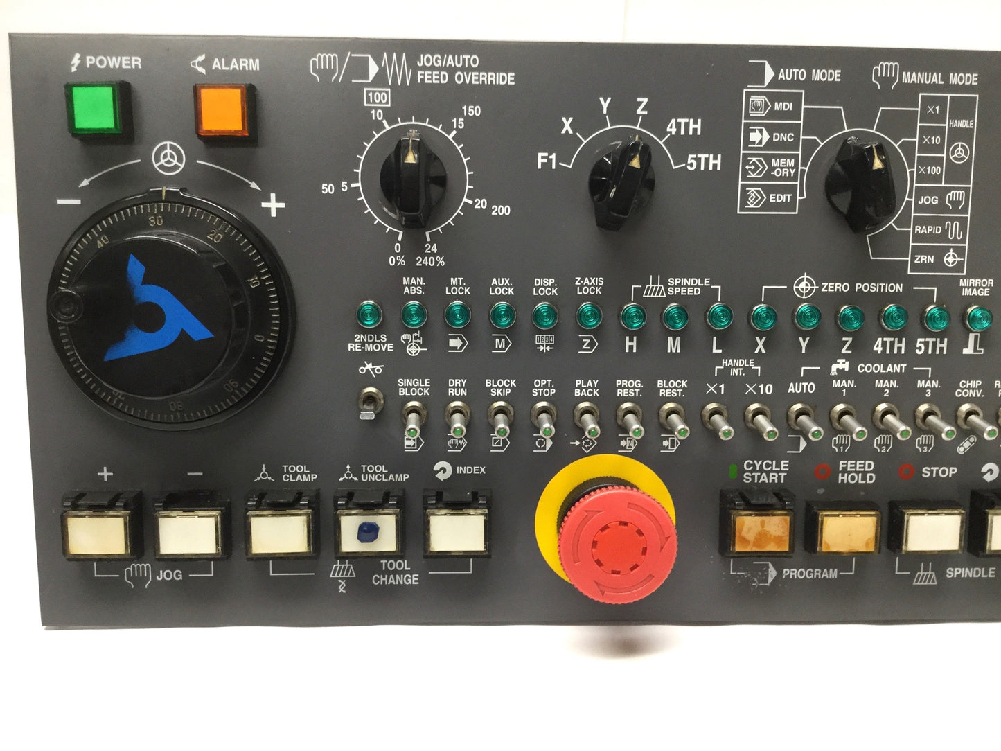 Used Kitamura 3-E97846 Operator Control Panel from Mycenter 1Xi CNC Machining Center