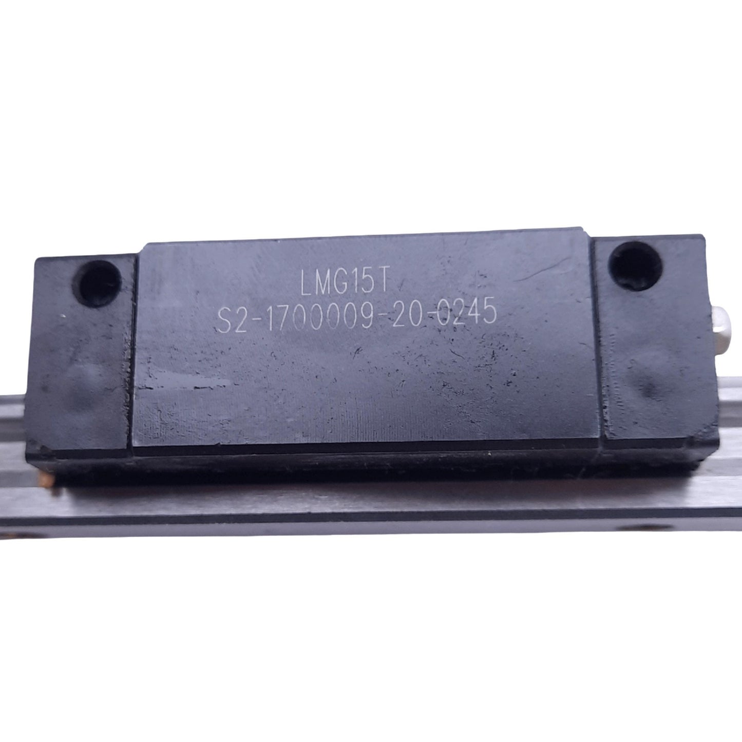 Used CSK LMG15T Linear Guide Block w/ LMG15R-N 15mm Rail, 1367mm Length, 18.9kN Max