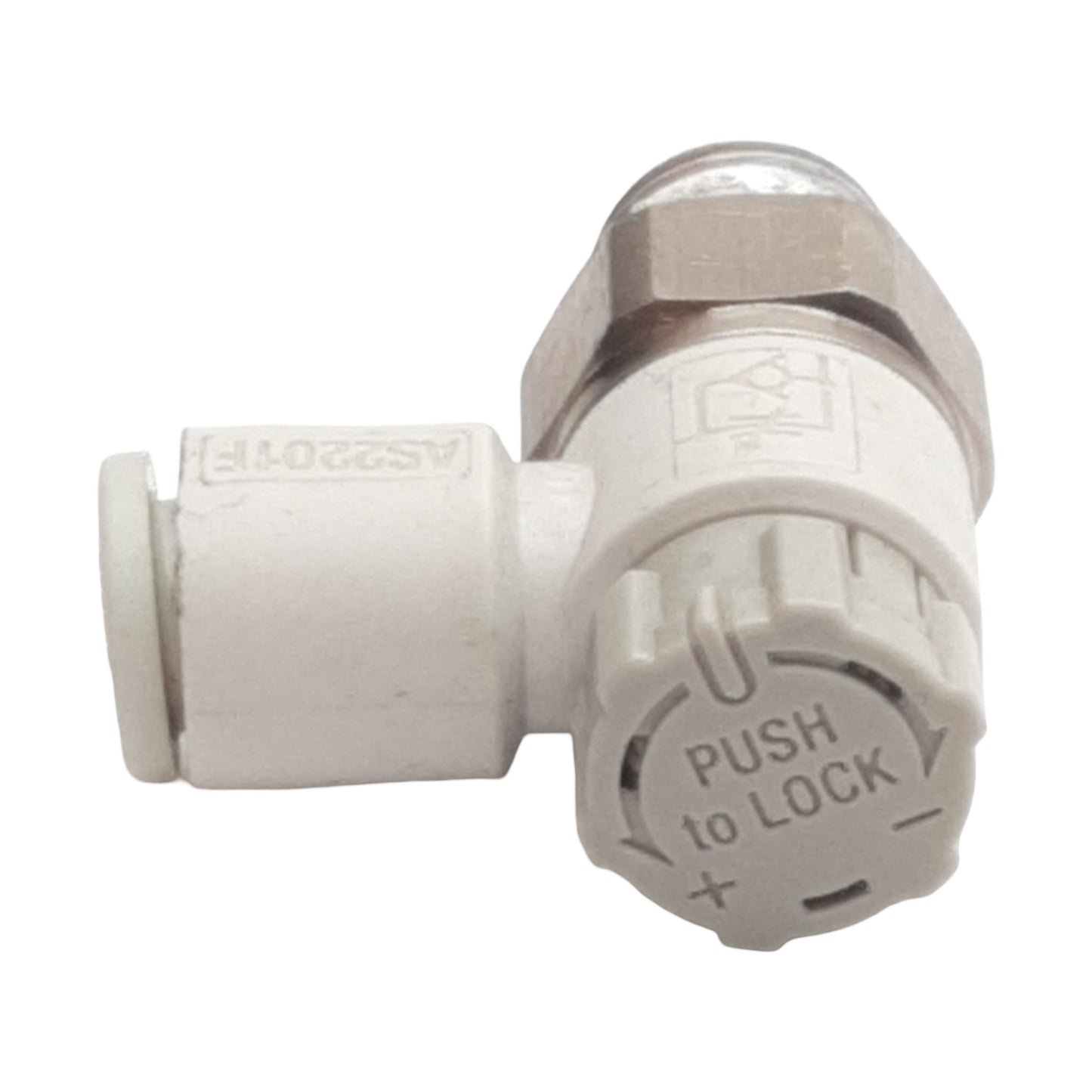 Used Lot of 4 SMC AS2201F-N01-06 Pneumatic Elbow Fitting, ø6mm Tube, 1/8in NPT, 1MPa