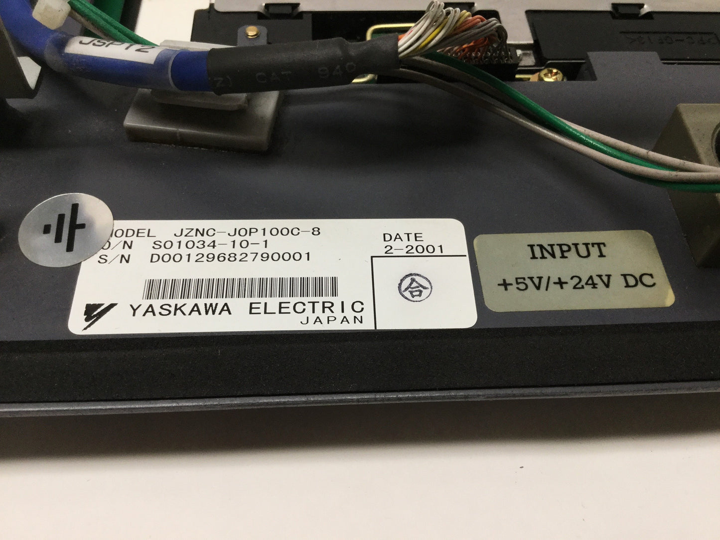 Used Yaskawa JZNC-JOP100C-8 YASNAC LCD Panel Operator Interface from Mycenter 1Xi CNC