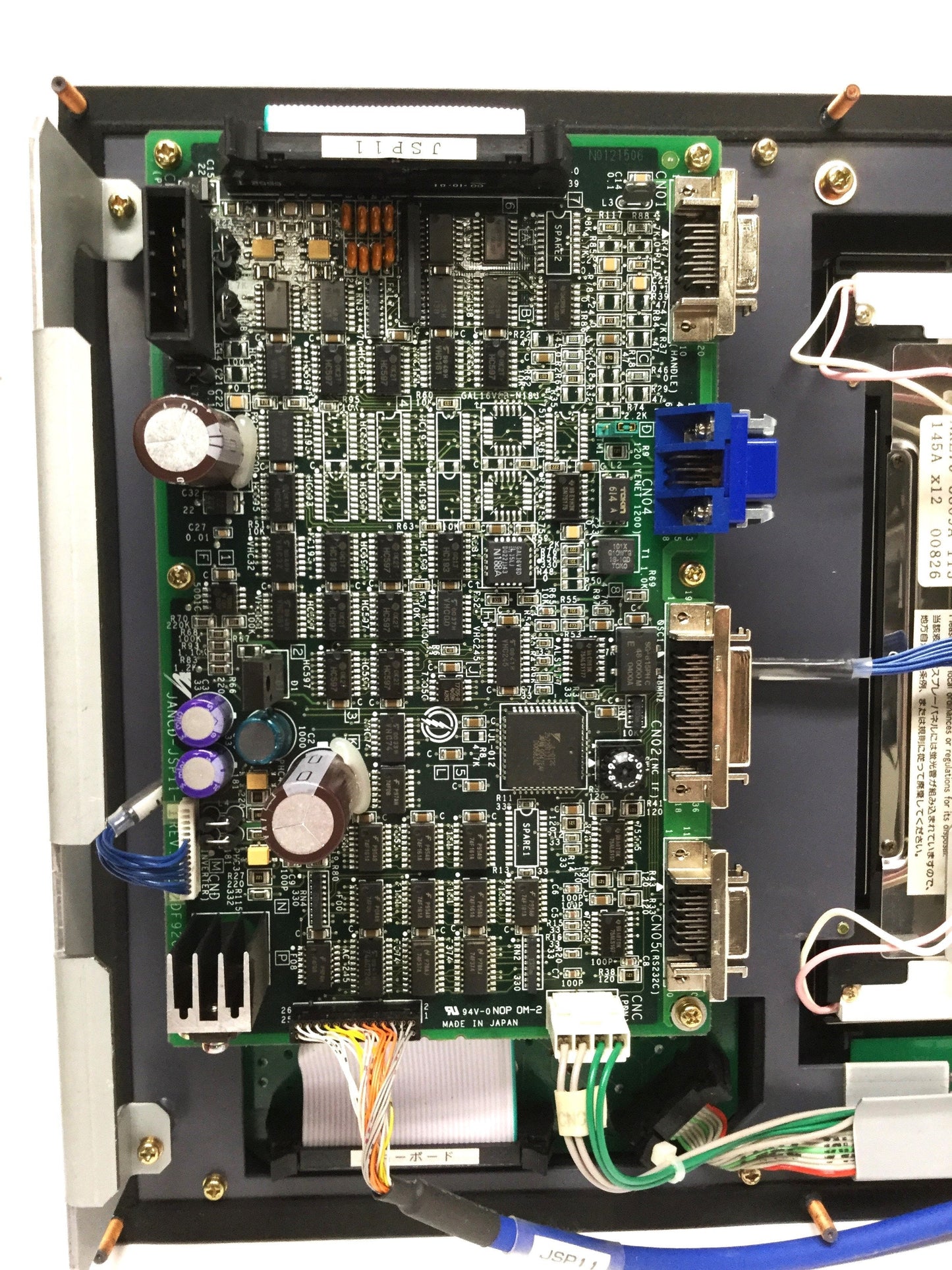Used Yaskawa JZNC-JOP100C-8 YASNAC LCD Panel Operator Interface from Mycenter 1Xi CNC