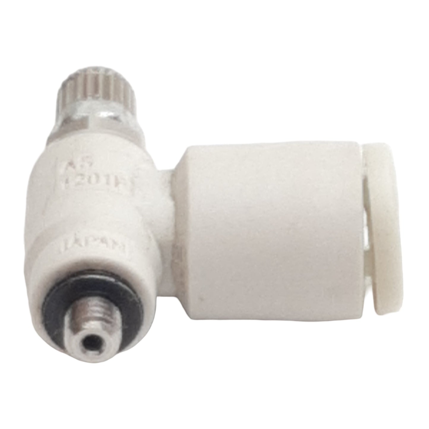 Used Lot of 5 SMC AS1201F-M3-04 Pneumatic Elbow Fitting, ø4mm Tube, M3 Male, 1MPa