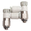 Used Lot of 2 SMC AS1201FG-M5-04A Pneumatic Elbow Fitting, ø4mm Tube, M5 Male, 1MPa