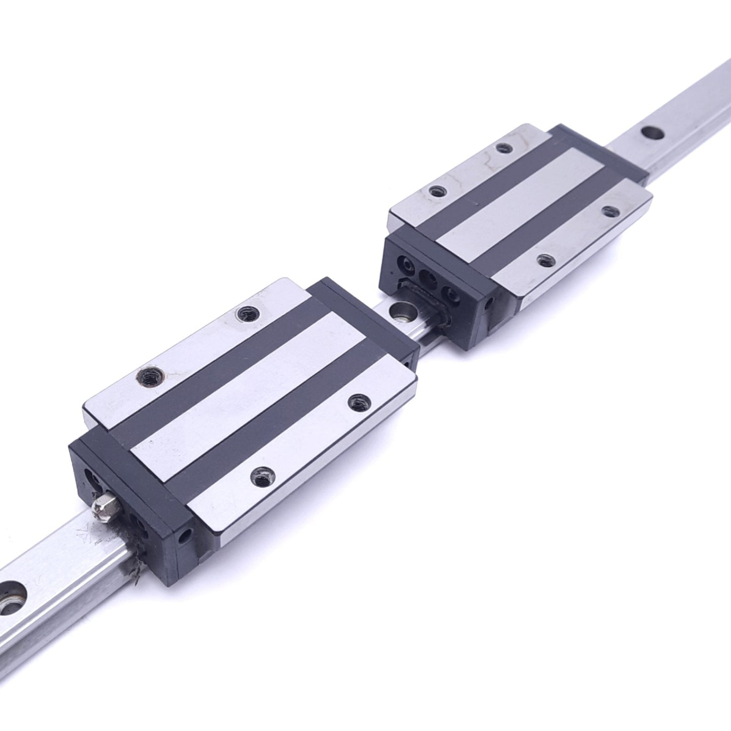 Used PMI SME15LEA-K (2x) Linear Guide Blocks w/ SME15R 1320x15mm Rail, 27.5kN Max