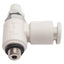 Used Lot of 5 SMC AS1201F-M5-04 Pneumatic Elbow Fitting, ø4mm Tube, M5 Male, 1MPa