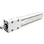 Used SMC MTS20-100 Precision Cylinder 100mm Stroke, 20mm Bore, M5 Ports, 0.7MPa Max