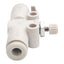 Used Lot of 3 SMC AS1002F-04 Pneumatic Fitting, ø4mm x ø4mm One-Touch Tube, 1MPa
