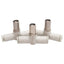 Used Lot of 3 SMC AS1001F-04D Pneumatic Fitting, ø4mm x ø4mm One-Touch Tube, 1MPa