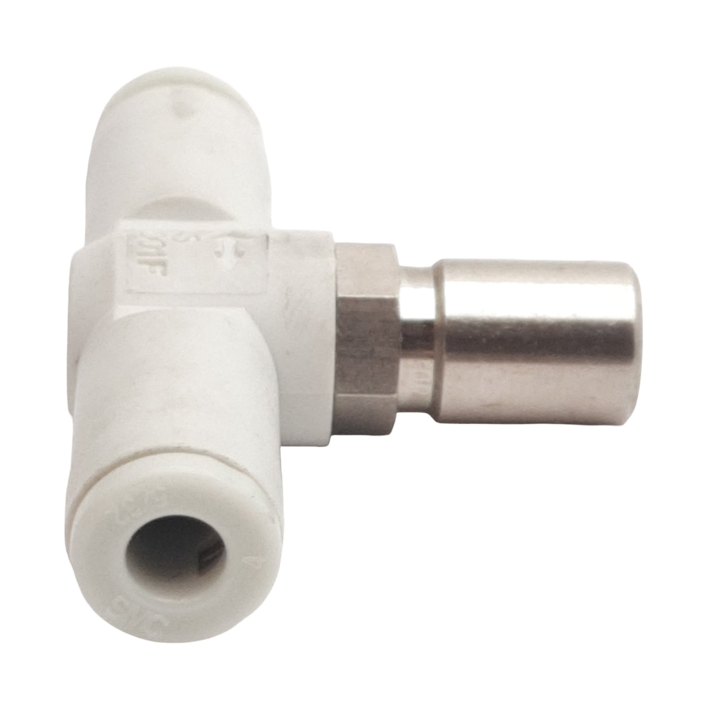 Used Lot of 3 SMC AS1001F-04D Pneumatic Fitting, ø4mm x ø4mm One-Touch Tube, 1MPa