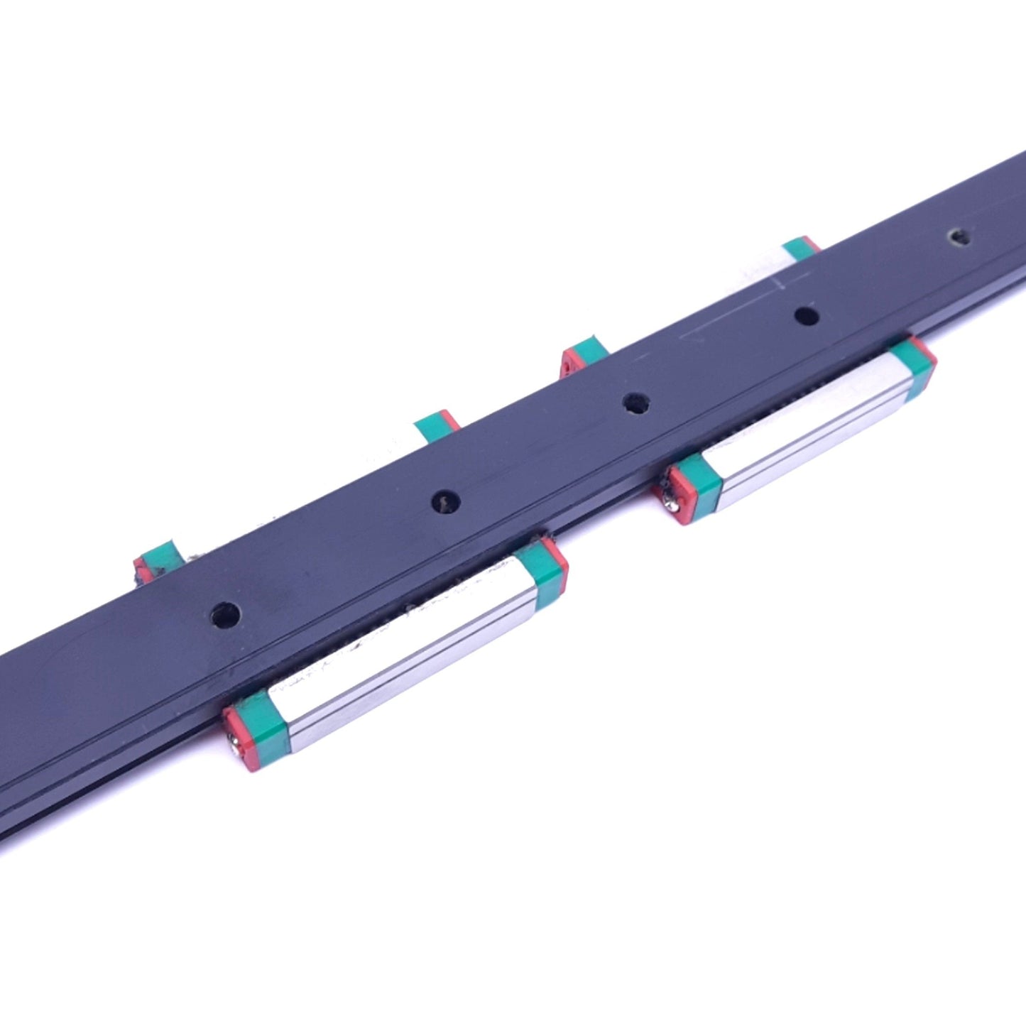 Used HIWIN MGW12HC (2x) Linear Guideway Blocks w/ 1017x24mm Rail, 8.24kN Max