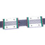 Used HIWIN MGW12HC (2x) Linear Guideway Blocks w/ 1155x24mm Rail, 8.24kN Max