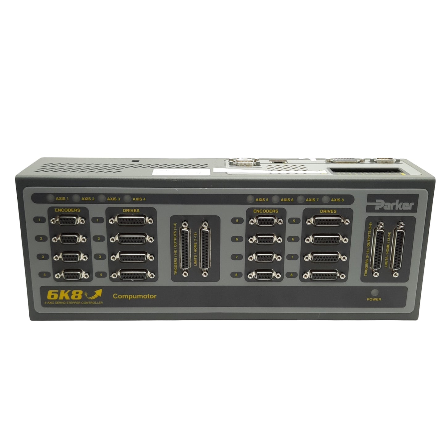 Used Parker 6K8 Compumotor Servo/Stepper Drive Controller, 8-Axis,24VDC 2A, Fw: 7.1.4