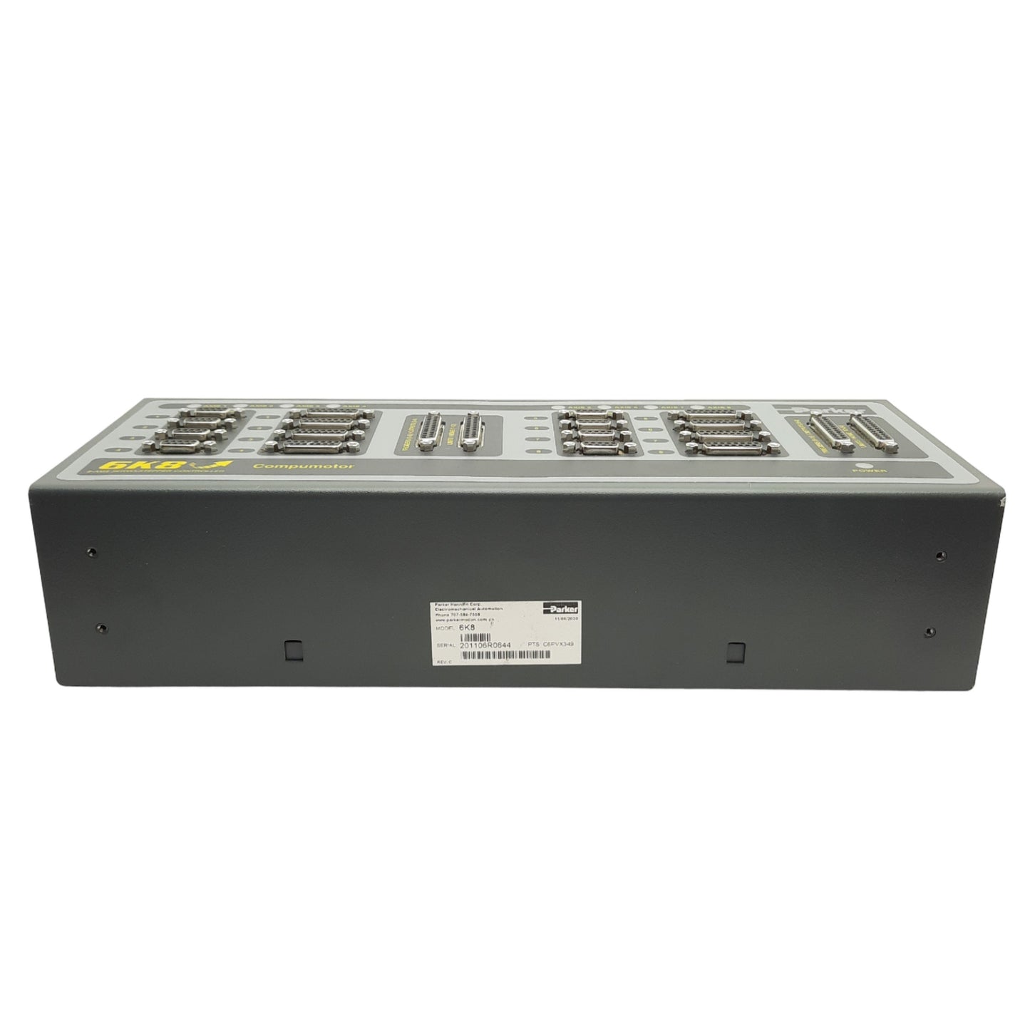Used Parker 6K8 Compumotor Servo/Stepper Drive Controller, 8-Axis,24VDC 2A, Fw: 7.1.4